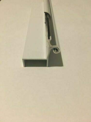 92″ Set White Aluminum Belt Rail Hinge Basement Compartment Door – Image 2