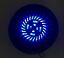 2 RV Marine Gloss Black Wavy Blue LED 5.25″ Flush Mount Speakers UV Waterproof – Image 2
