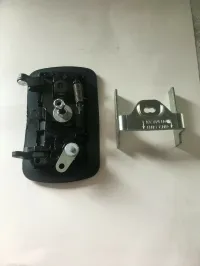 TriMark RV Door Lock 22660-04 Black Paddle Handle 2 Keys Utility Vehicles Van – Image 1