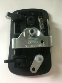 TriMark RV Door Lock 22660-04 Black Paddle Handle 2 Keys Utility Vehicles Van – Image 3