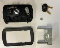 TriMark RV Door Lock 22660-04 Black Paddle Handle 2 Keys Utility Vehicles Van – Image 8