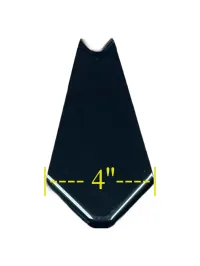 Black Plastic Corner Piece Fits Aluminum Slide Out Box Trim 4 1/2" Wide RV-545 – Image 3