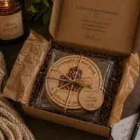Time 2 Rise Circle Coasters - Motivational Wood Coasters (Set of 5) – Image 5