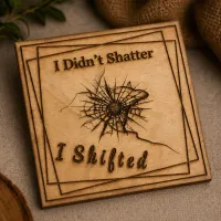 Emotional Square Wood Coasters - Time 2 Rise Chaos Collection (Set of 5)5 – Image 2