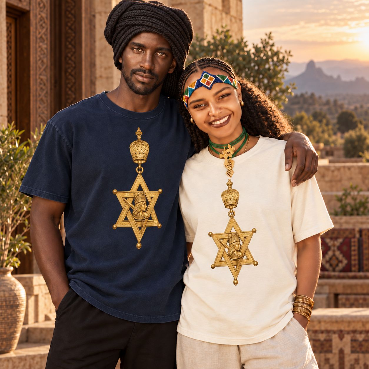 Unisex Order of the Queen of Sheba garment-dyed heavyweight t-shirt – Image 6