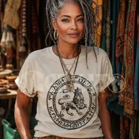 Unisex RTV-HC-0009 - Imperial Lion of Judah Great Seal  garment-dyed heavyweight t-shirt – Image 4