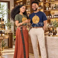 Unisex RTV-HC-0003 - Emperor Haile Selassie I & Empress Menen Commemorative Medal garment-dyed heavyweight t-shirt – Image 1