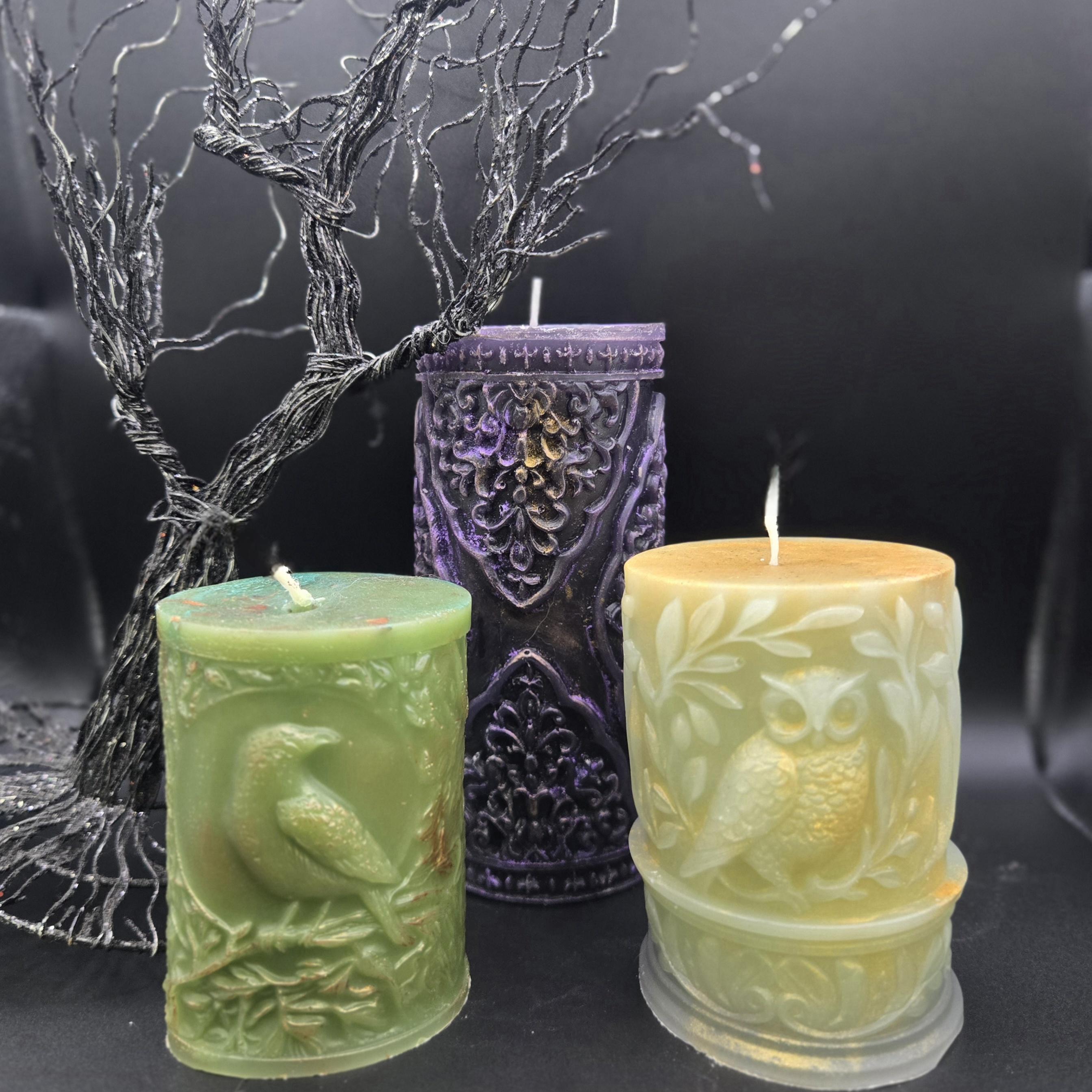Handmade Owl Candle – Wisdom, Goddess Energy, Spirit Guide Connection, Athena, Hecate (Bonus Gift) – Image 2