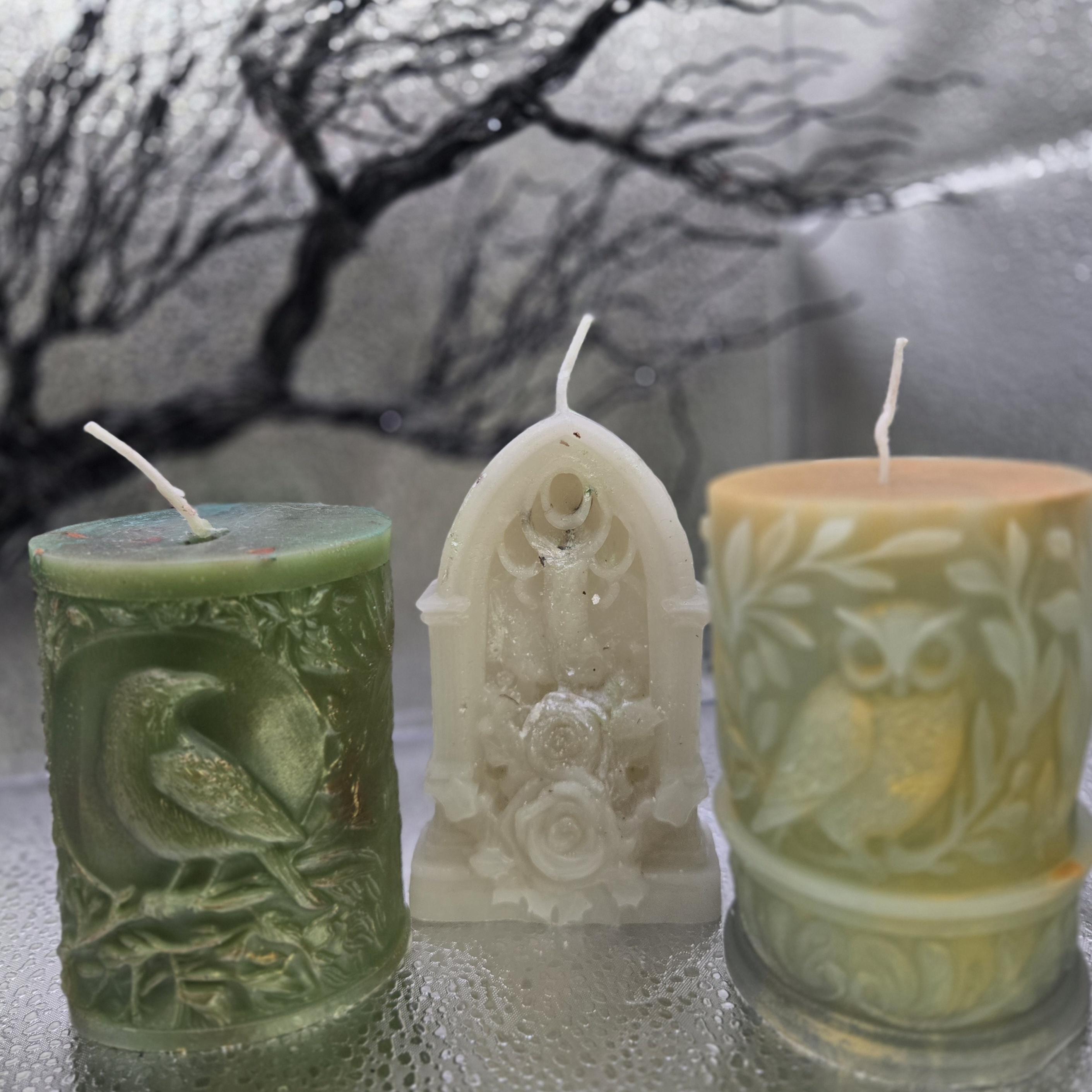 Handmade Owl Candle – Wisdom, Goddess Energy, Spirit Guide Connection, Athena, Hecate (Bonus Gift) – Image 3