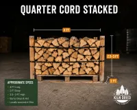 Quarter Cord Kiln-Dried Firewood Super Sack – Approx. 35 Cu Ft – Image 2