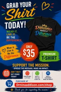 My Difference Makes A Difference T-Shirt – Image 1