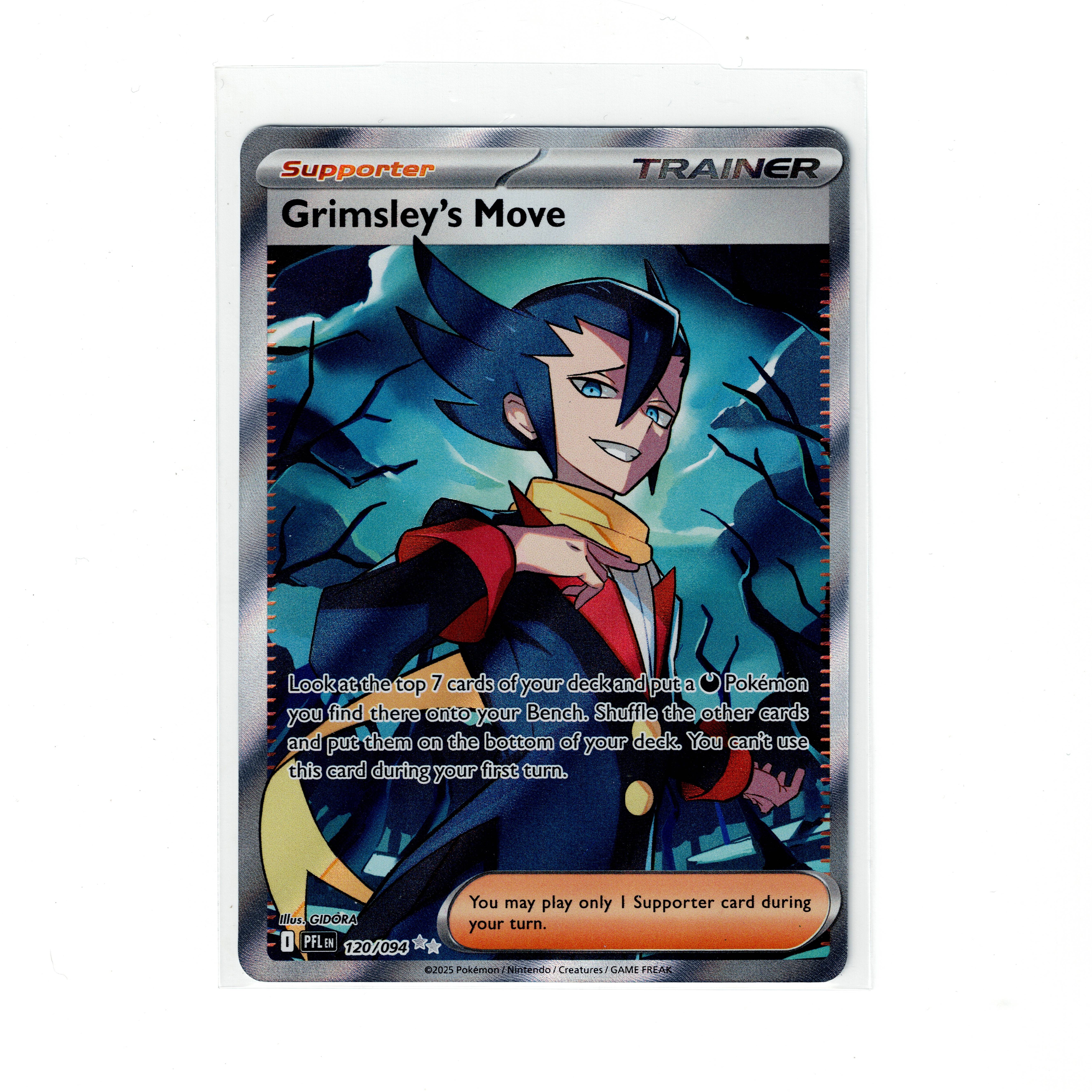 Grimsley’s Move 120/094 Full Art Trainer Phantasmal Flames – Image 1