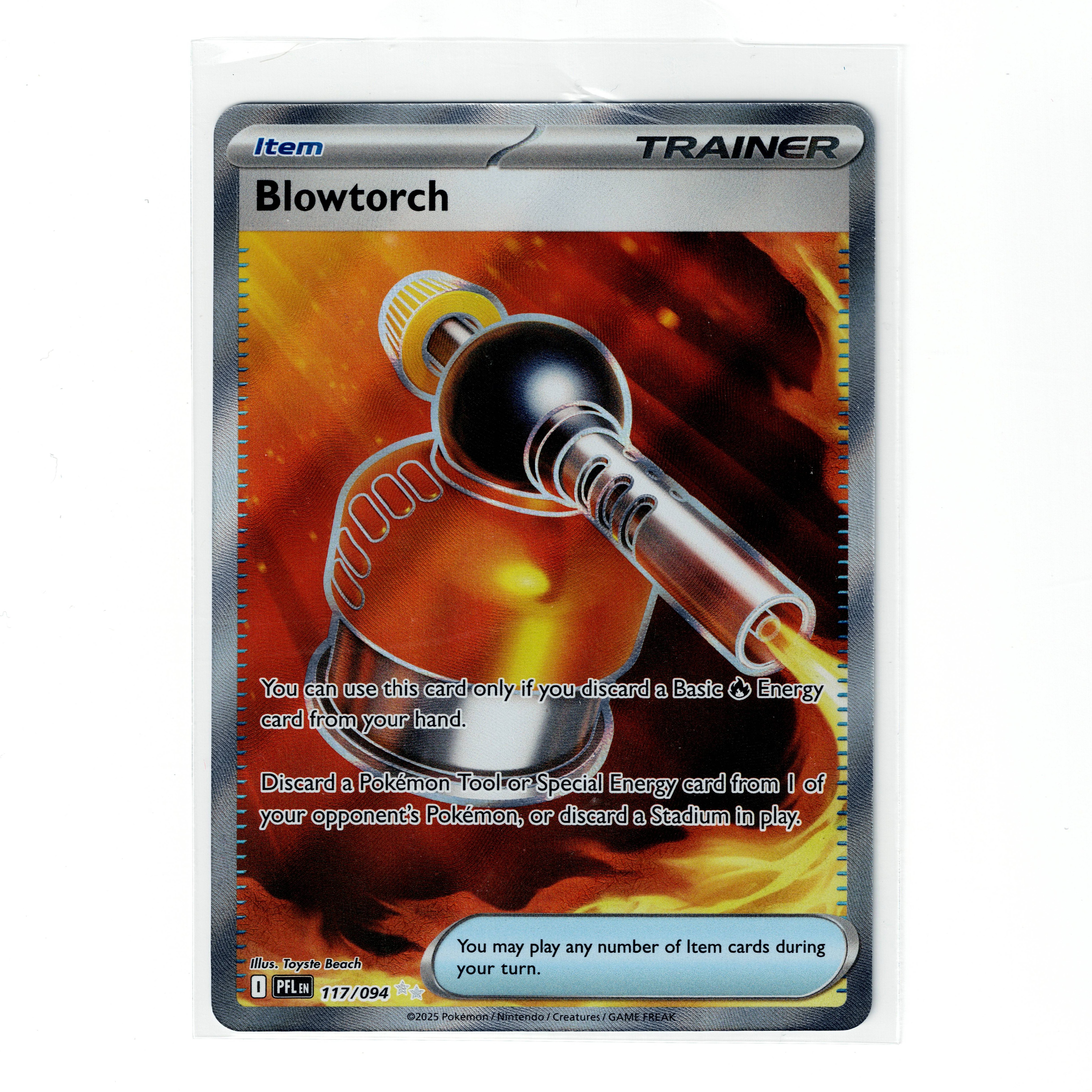 Blowtorch 117/094 Ultra Rare Trainer Phantasmal Flames Pokemon Card NM – Image 1