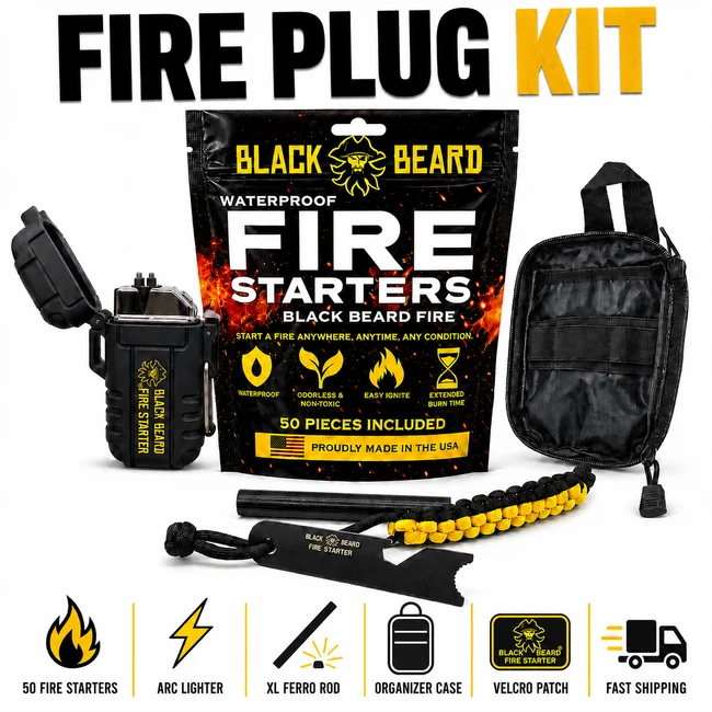 Black Beard Fire Plug Kit | Fire Starter Kit – Image 1