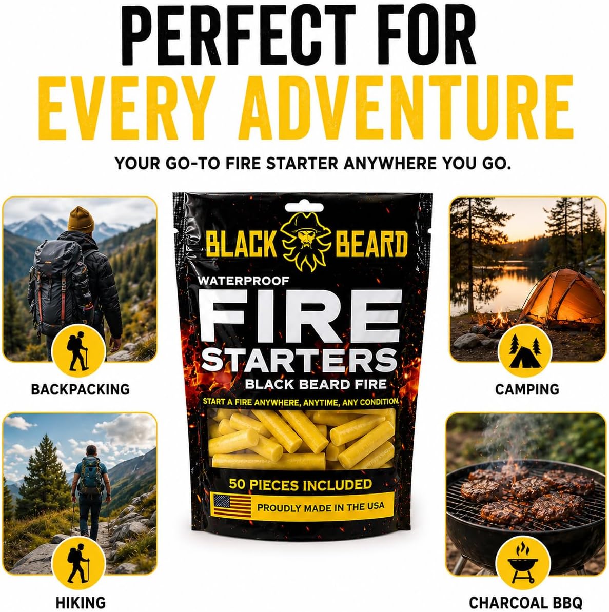 Black Beard Fire Plug Kit | Fire Starter Kit – Image 2