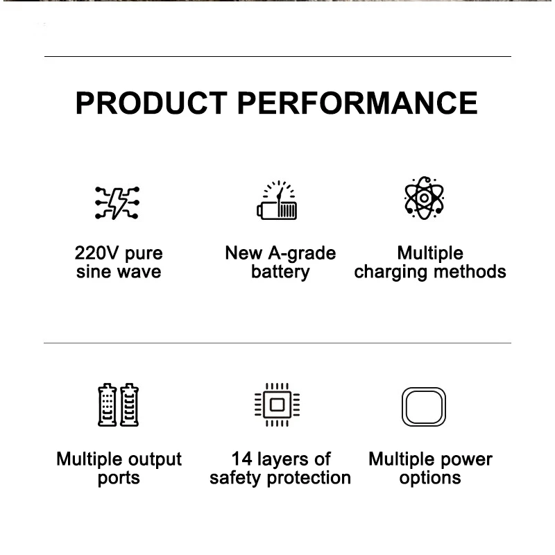 EXPOSE 1000W 988000mAh Solar Power Station 1000W 650W 300W Portable solar generator station – Image 6