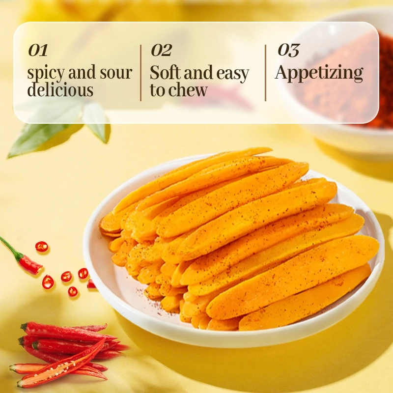 Mr.Squirrel 1KG 2KG Spicy Dried Mango Dried Mango With Salt And Chili Dried Mango Cebu Wholesale – Image 3