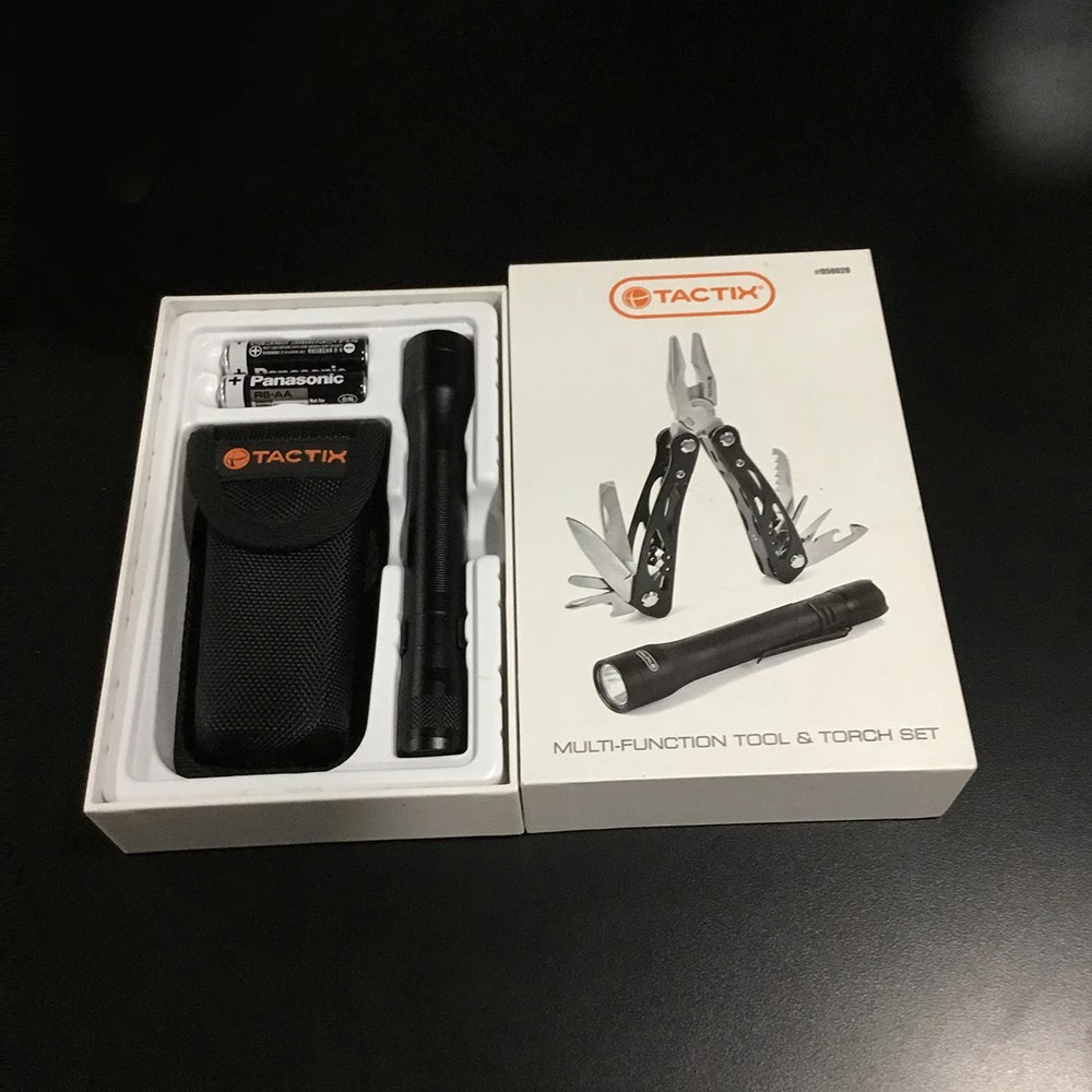 TACTIX Multi-Function Tool & Torch Set Black ME950028 – Image 2