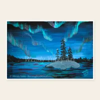 Northern Lights – Printable Aurora Painting | Original Art from Red Lake, Ontario – Image 1