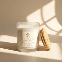 8 Oz Candle Natural Coconut Wax – Image 1