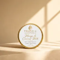 Mango & Coconut Milk Natural Coconut Wax Tin Candle – Image 1