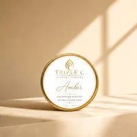 Amber Natural Coconut Wax Tin Candle – Image 1