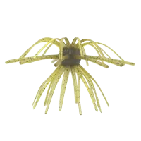 Sea Mine Urchin 4in - Green Pumpkin Blk Flake (3pk) – Firm Plastisol (Slow Sink), 44