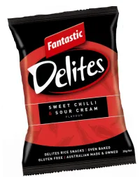 Fantastic Delites Sweet Chilli & S/Cream, Sour Cream & Chives, Sea Salt & Balsamic Vinegar 20g – Sweet chilli and Sour cream