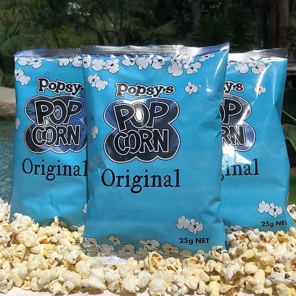 Popsy Popcorn 25g – BBQ, Chicken, Sweet Chilli, Sweet/Salty, Plain CODE -  2683 - 2687 - 2691 -7902 - 2689 – Plain