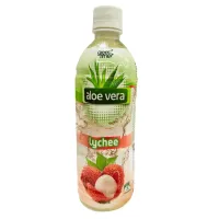 Aloe Vera Drink 490ml Green Time- Original, Lychee, Peach – Lychee