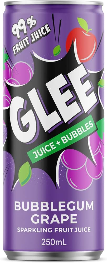 Glee Juice 250ml – Blackcurrant, Grape, Raspberry, Tropical, Watermelon, Blue Lemon Sour – Blackcurrant