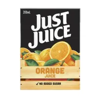 Just Juice 200ml - Apple, Orange, ABC, Paradise Punch CODE -  1277 - 1279 -1278 - 1281 – Orange