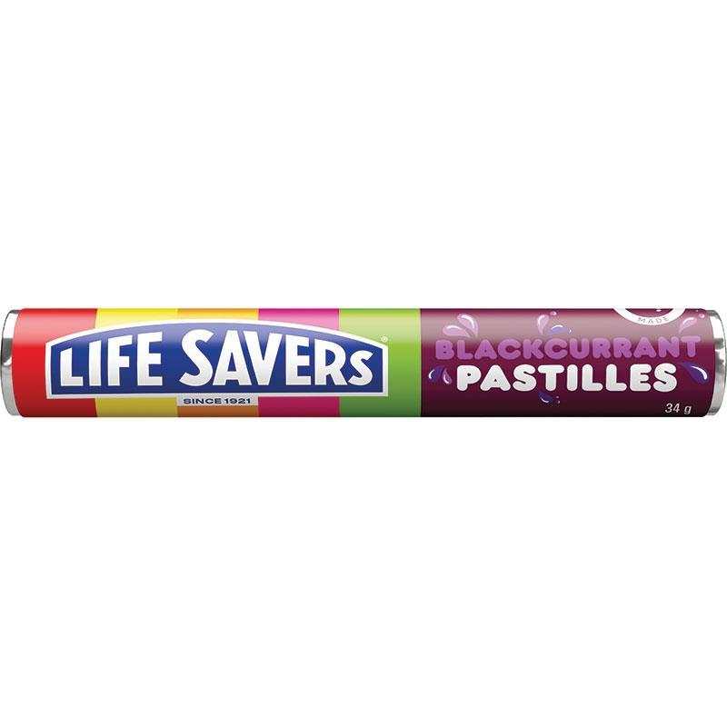 Lifesavers 34g – Fruit Pastille, Blackcurrant, Fruit Tingles CODE -  0563 - 0562 - 1422 – Blackcurrant