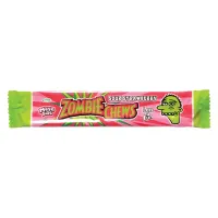 Zombie Chew 28g – Grape, Strawberry, Cola, Blue-Raspberry, – Zombie Chews Strawberry 28g {72}