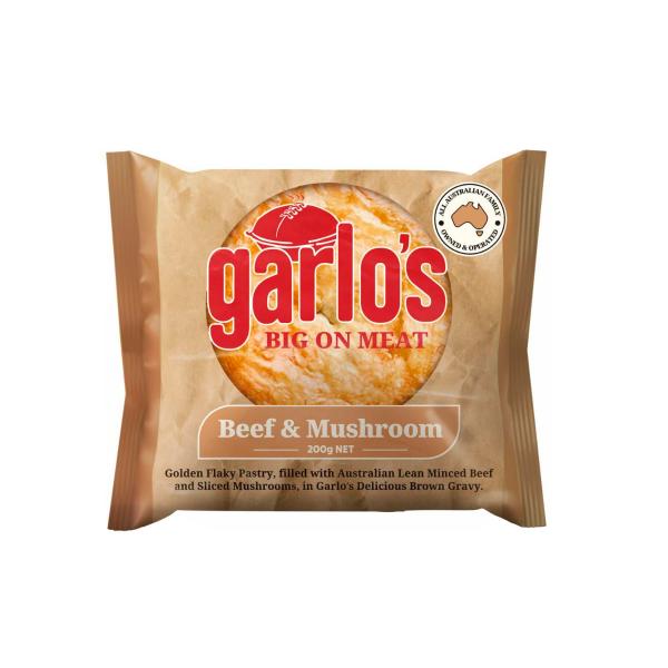 GP Beef & Mushroom Pie 12x200g CODE -  10045 – Image 1