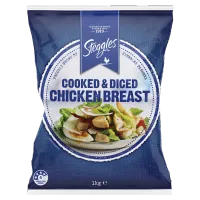 S Cooked & Diced Breast 1kg  4* { 6 } CODE -  4032 – Image 1