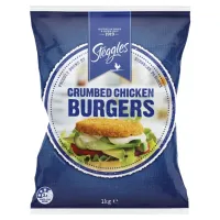 S Crumbed Chicken Burger 1kg  4* { 6x1kg } CODE -  4034 – Image 1