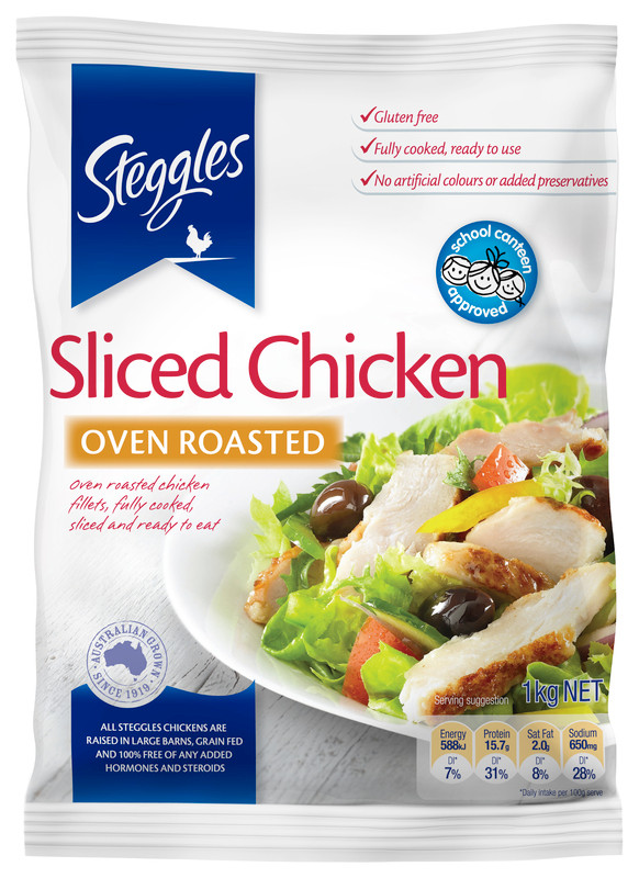 Short Sliced Roast Chicken Meat 6 x 1 kg – Image 1