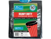 Garbage Bags Heavy Duty 72-80 L x 25 – Image 1