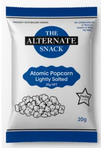 Atomic Popcorn Lightly Salted Alternate Snacks – 20g x 24 – Image 1