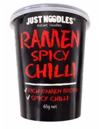 Just Noodles 65g X 12 – Beef, Chicken, Spicy Chilli – Spicy Chilli