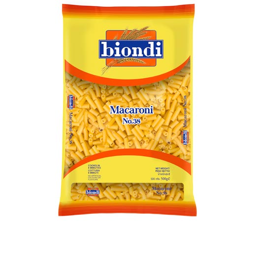 Pasta Macaroni No. 38 {10kg/BOX} – Image 1