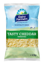 DF Tasty Cheese Shredded {Dairy Farmers} 2kg { 6 } CODE -  12937 – Image 1