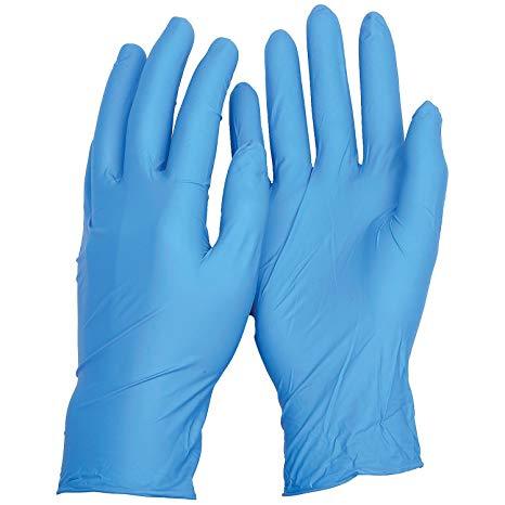 Gloves Blue Medium (POWDER FREE) CODE - 14258 – Image 1