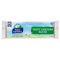 DF Tasty Cheddar Slices 1.5kg { 8 } CODE -  2696 – Image 1