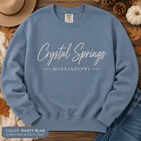 Crystal Springs Blue Sweatshirt (M) – Image 1
