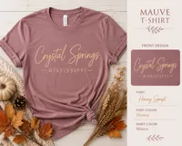 Crystal Springs Mauve T-Shirt (Large) – Image 1