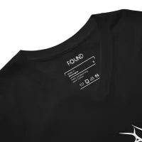 FOUND ICON + LOGO on Back - Unisex Short Sleeve V-Neck T-Shirt – Image 4