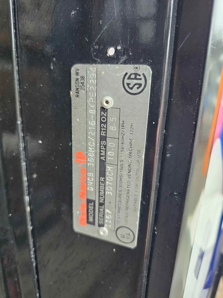 Dixie-Narco DNCB 368MC/216-8 Pepsi Vending Machine – Used – Image 3