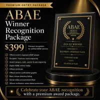 ABAE Winner Recognition Package – Image 1